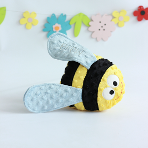 Pszczoła/ pszczółka haftowana, minky pluszak, maskotka, przytulanka - prezent, upominek dla dziecka