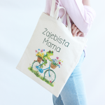Torba bawełniana, nadruk Żajebista Mama - wyjątkowy prezent Dzień Mamy/ Matki/ Urodziny