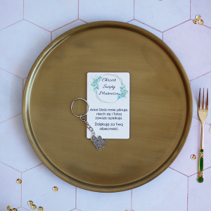 Chrzest Święty - wyjątkowe podziękowanie dla gości z aniołkiem