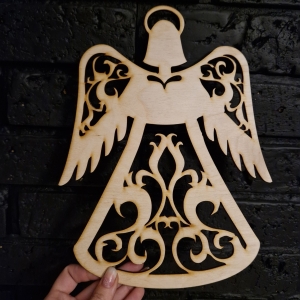 Dekoracja świąteczna/ anioł ażur - Święta Bożego Narodzenia