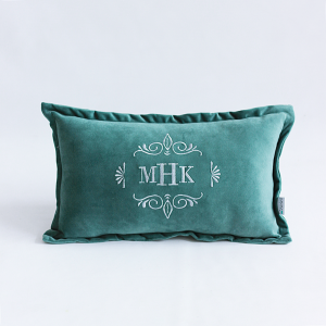 Poduszka/ wałek haftowana, haft inicjał, imię, nazwisko - prezent Ślub, wesele