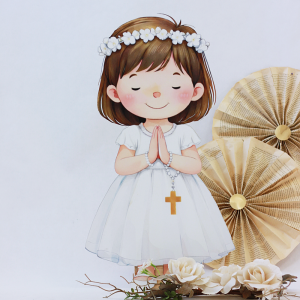 Duża dekoracja komunijna/ dekoracja na ściankę/ chłopiec, dziewczynka - I Komunia Święta