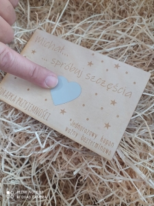 Zdrapka niespodzianka/ grawer/ personalizacja - upominek Dzień Chłopka/ mężczyzny