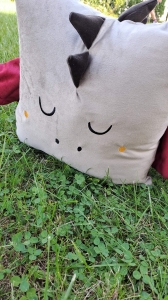 Poduszka haftowana, haft, dla dziecka, poduszka smok - prezent dla dziecka/ urodziny/ Dzień dziecka