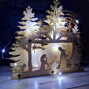 Stroik świąteczny/ szopka Bożonarodzeniowa - dekoracja Święta Bożego Narodzenia / Mikołajki 