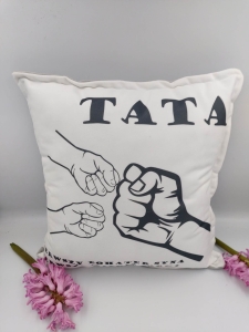 Poduszka nadruk pięść/ pięści - prezent, urodziny/Dzień Taty/ Dzień Ojca