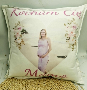 Poduszka nadruk ze zdjęciem - wyjątkowy prezent Dzień Mamy/Matki