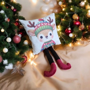 Poduszka świąteczna renifer/ nadruk/ dla dzieci - Święta Bożego Narodzenia / Mikołajki