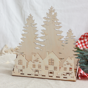 Stroik świąteczny dom/ domki - dekoracja Święta Bożego Narodzenia / Mikołajki