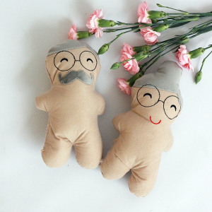 Zestaw kreatywny do samodzielnego ozdobienia - prezent Dzień Babci i Dziadka