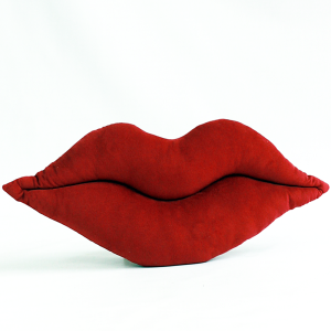 Poduszka/ duża/ usta/ welur - prezent Walentynki