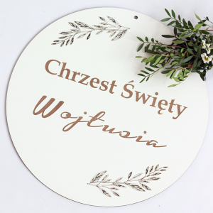 I Komunia Święta, Chrzest - wyjątkowa dekoracja z personalizacją