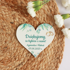 Ślub - personalizowane podziękowanie dla gości, magnes 